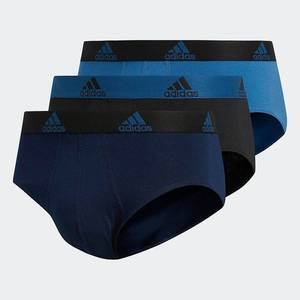 lot 29767 image: Mens adidas climalite Performance Briefs, Size Large, Blue 2 pair