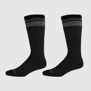 lot 29775 image: Dickies Mens Artic Cotton Thermal Boot 2pk Crew Socks - BlackGray 6-12