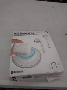 lot 29796 image: sharper image true wireless earbuds