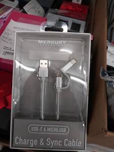lot 29800 image: merkery charge and sync cable