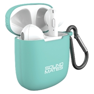 lot 29821 image: Tzumi SoundMates Wireless Stereo Earbuds with Wireless Charging Case