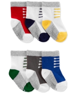 lot 29828 image: Carters Baby Boys Sneaker Socks 4 pair