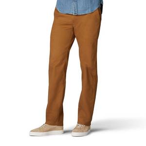 lot 30766 image: Mens Lee Performance Series Extreme Comfort Khaki Straight-Fit Flat-Front Pants, Size 38X29, Med Brown