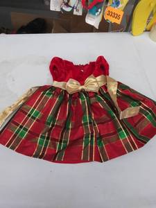 lot 33806 image: girls 12 mos dress- tear on now ribbon