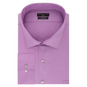 lot 33965 image: Shaquille ONeal XLG Flex Collar Cooling Stretch Long Sleeve Dress Shirt - Big and Tall