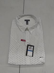 lot 35002 image: Van Heusen Mens Flex Printed Non Iron Short Sleeve Shirt, Size XL