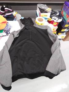 lot 35135 image: xxl hooded quarter zip sweatshirt