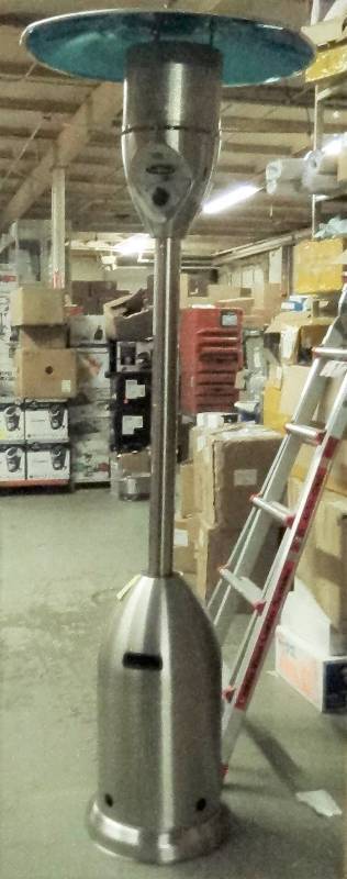 lot 2964 image: Fire Sense Stainless Steel Deluxe Patio Heater