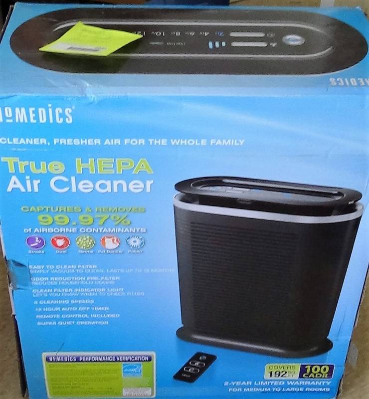 lot 2932 image: HoMedics True HEPA Air Cleaner