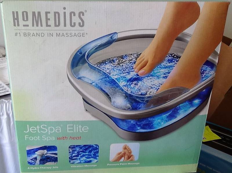 lot 2933 image: HoMedics JetSpa Elite Foot Spa with Heat