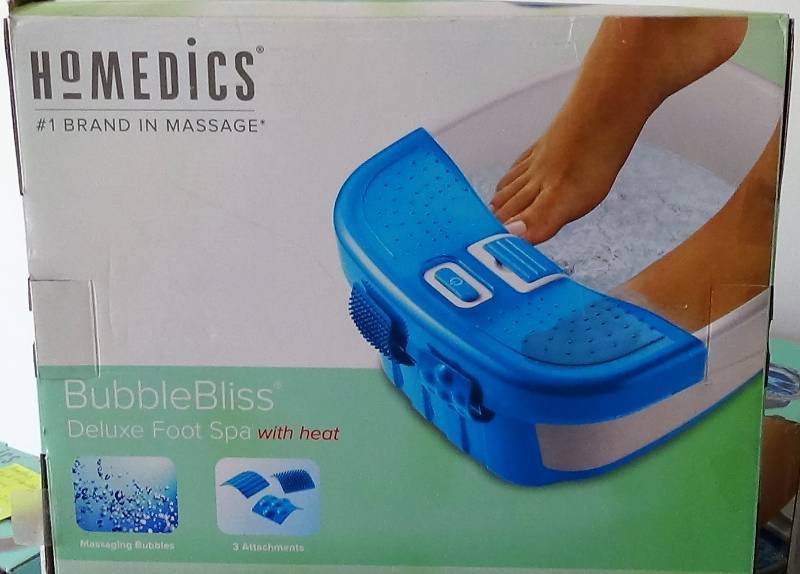 lot 2830 image: Homedics Bubble Bliss Deluxe Foot Spa