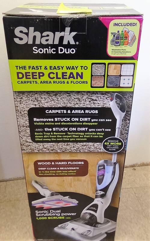lot 2929 image: Shark Sonic Duo Carpet and Hard Floor Cleaner