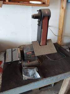 lot 6550 image: Craftsman Belt  Disc Sander  Grinder