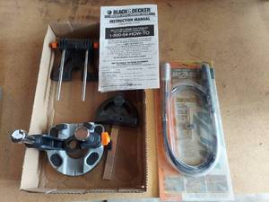 lot 6555 image: Black & Decker Wizard Drill  Router Guide and Flexible Shaft