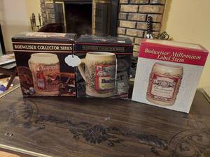 lot 6584 image: Budweiser Steins