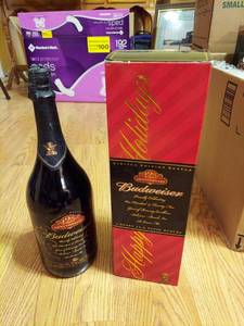 lot 6599 image: Budweiser 125th Anniversary Limited Edition Bottle - Unopened