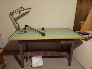 lot 7302 image: Drafting Table - In Basement, Will have to Disassemble