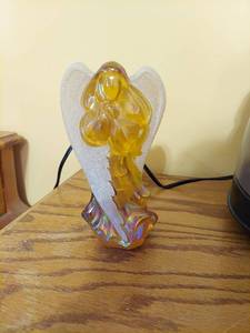 lot 7308 image: Fenton Handpainted Angel - Signed