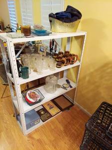 lot 7359 image: Metal Shelf Unit and Contents