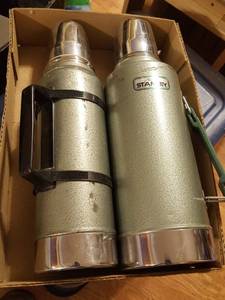lot 7240 image: 2 Stanley Thermal bottles, stainless steel