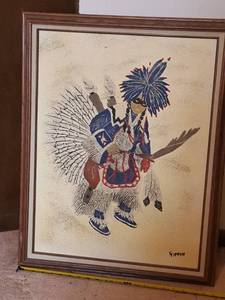 lot 7258 image: Sand art picture