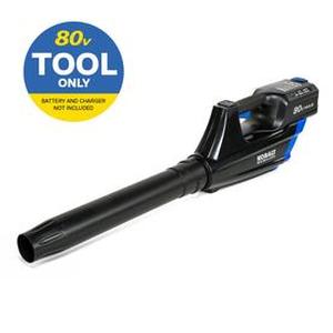 lot 11933 image: Kobalt 80-Volt Max Lithium Ion (Li-ion) 500-CFM 125-MPH Medium-Duty Cordless Electric Leaf Blower (Tool Only)