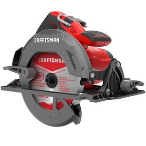 lot 11936 image: Craftsman 7-14 in. 15 amps Corded Lightweight Circular Saw 5500 rpm 11.15 lb. Red