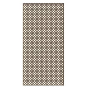lot 11944 image: Barrette Brown Privacy Vinyl Lattice (Common 0.2-in x 4-ft x 8-ft Actual .19-in x 4-ft x 8-ft)