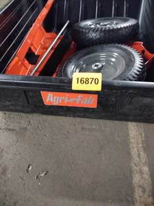 lot 16870 image: agri fab 2 wheel cart as is