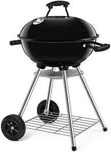 lot 11898 image: Bbq Grill Smoker Kettle Charcoal Portable Camping Barbecue Cooker Outdoor Wheel