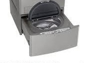 lot 11910 image: LG pedtalstool washing machine grey