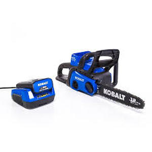 lot 11937 image: kobalt cordless chainsaw 40 v max