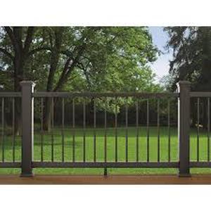 lot 16881 image: Trex Enhance 6-ft X 3-ft Horizontal Rail Kit Charcoal Black