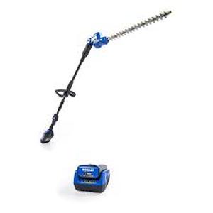 lot 16882 image: kobalt 40 v pole hedge trimmer with battery and charger