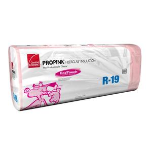 lot 11932 image: R-19 EcoTouch PINK Metal Framed Foil Faced Fiberglass Insulation Batt 24 in. x 96 in. (5-Bags) $481.00