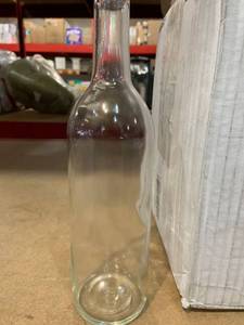 lot 88039 image: Set of 11 - 750mL Clear Glass Wine Bottles