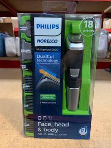 lot 88060 image: Philips Norelco Multigroom 5000 - Face, Head, Body - All in One