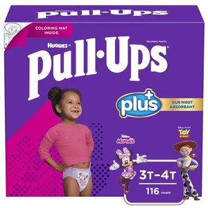 lot 95028 image: Pull-Ups Girls Learning Designs Training Pants, 3T-4T, 84 Ct