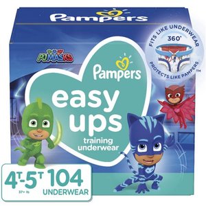 lot 95034 image: Pampers Easy Ups Boys Training Pants One-Month Supply