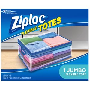 lot 96324 image: Ziploc Flexible totes, Jumbo, 1 Count