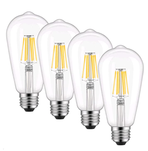 lot 29912 image: Kohree - 6W LED Dimmable Vintage Filament (Edison) Light Bulbs
