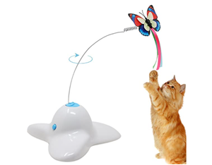 lot 29925 image: Elite - Electronic Rotating Butterfly Cat Toy