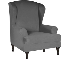 lot 47988 image: Velvet Wing Chair Cover