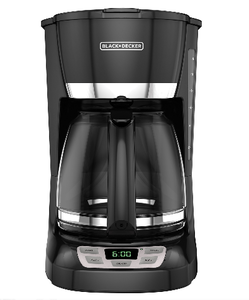 lot 88079 image: Black & Decker 12-Cup Programmable Coffee Maker, Black, CM1160B