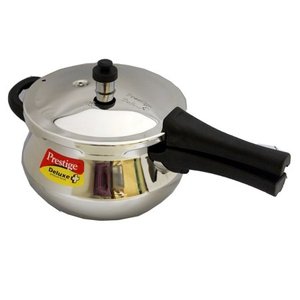 lot 22688 image: Prestige Deluxe Stainless Steel Mini Handi Pressure Cooker, 3.3-Liter
