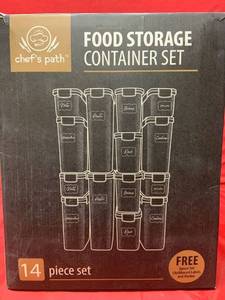 lot 22704 image: Chef��s Path - 14pc Food Storage Container Set