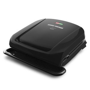 lot 22706 image: George Foreman GRP1060B 4 Serving Removable Plate Grill, Black