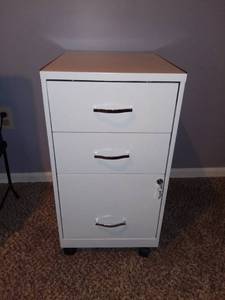 lot 3003 image: Metal Rolling FileStorage Cabinet