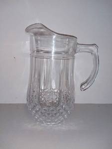 lot 4024 image: Beautiful Crystal 1.5L Pitcher