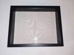 lot 4961 image: Wooden And Glass Black Shadowbox Display Case